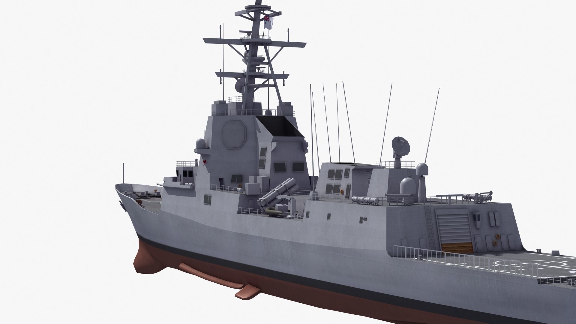 Hobart Class Destroyer D41 3D model_21