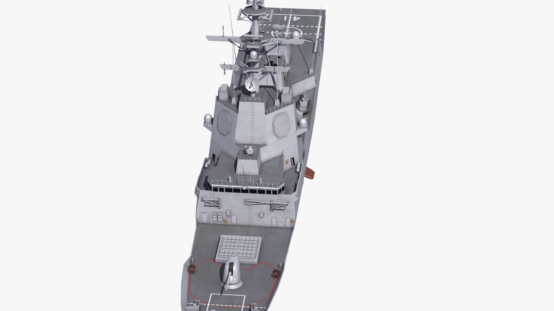 Hobart Class Destroyer D41 3D model_18