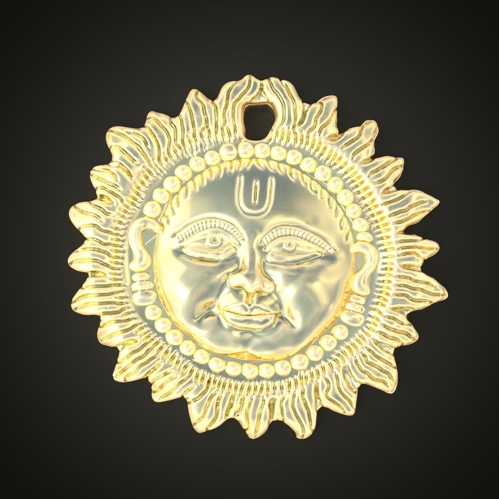 Pendant model 3D 0176 printable model14 3D print model_2