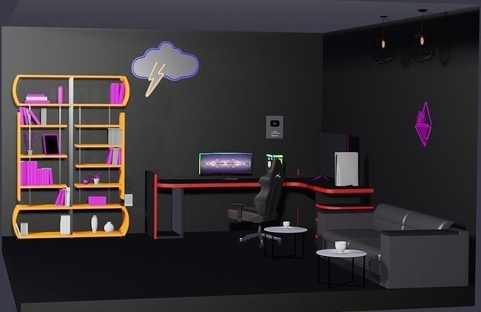 Gaming Room 3D print model