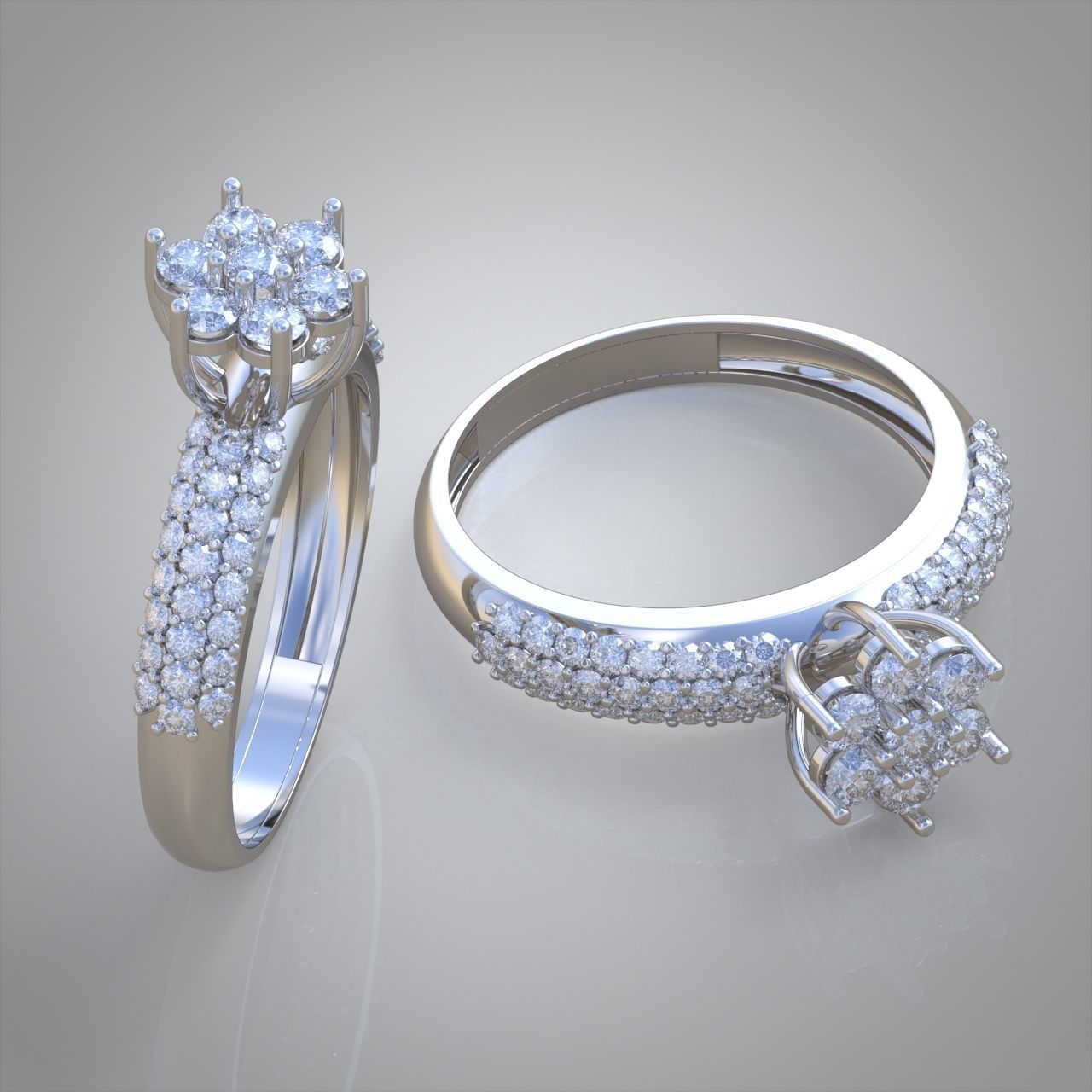 Diamond ring 0309 3D printable model 11 3D print model_6