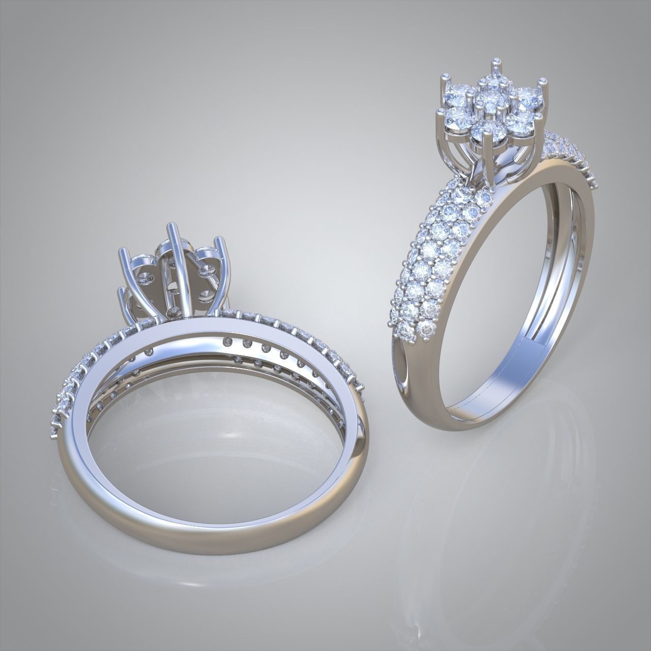 Diamond ring 0309 3D printable model 11 3D print model_9