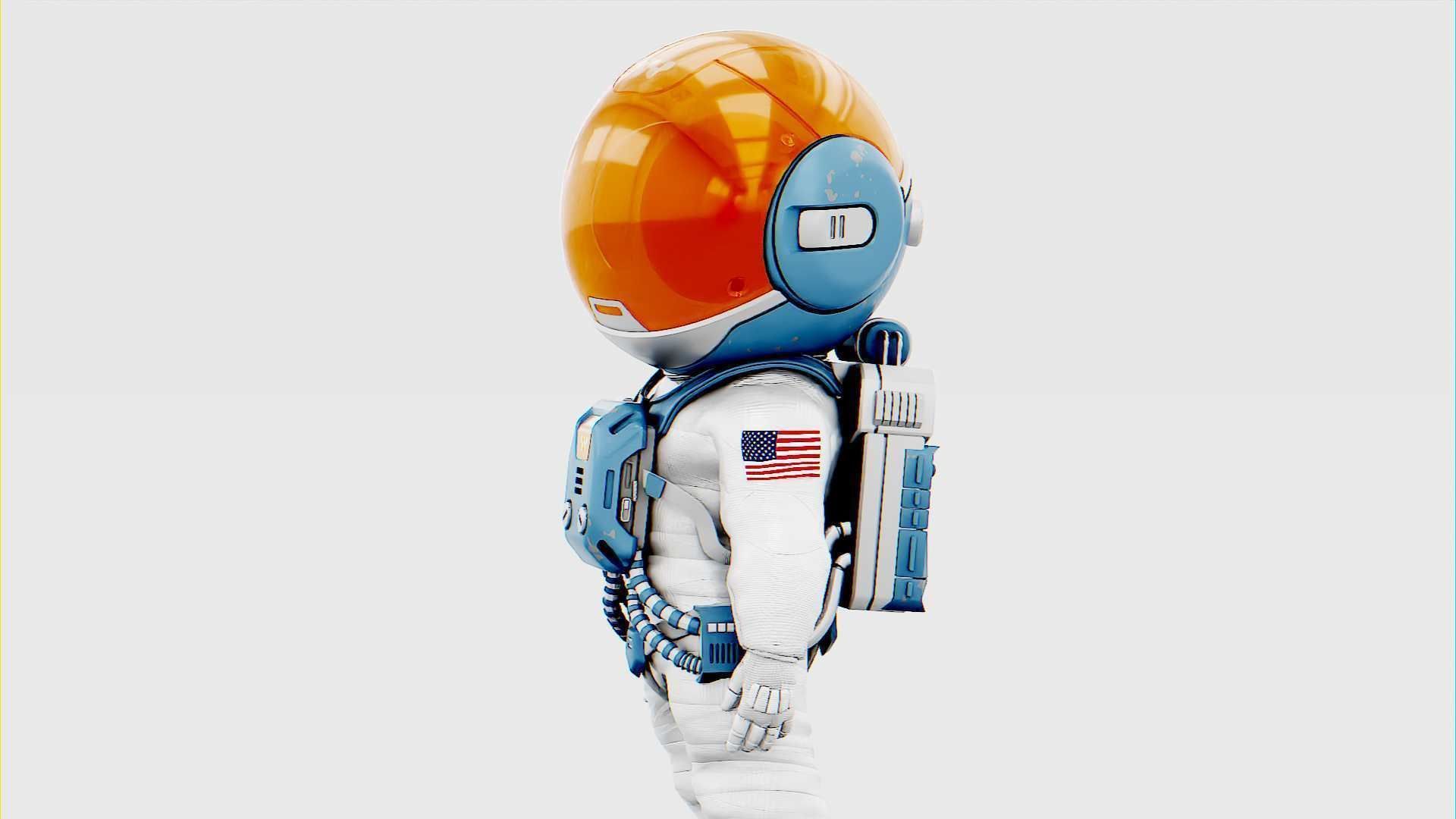 TOON ASTRONAUT JEREMY RIGGED 3D model_3