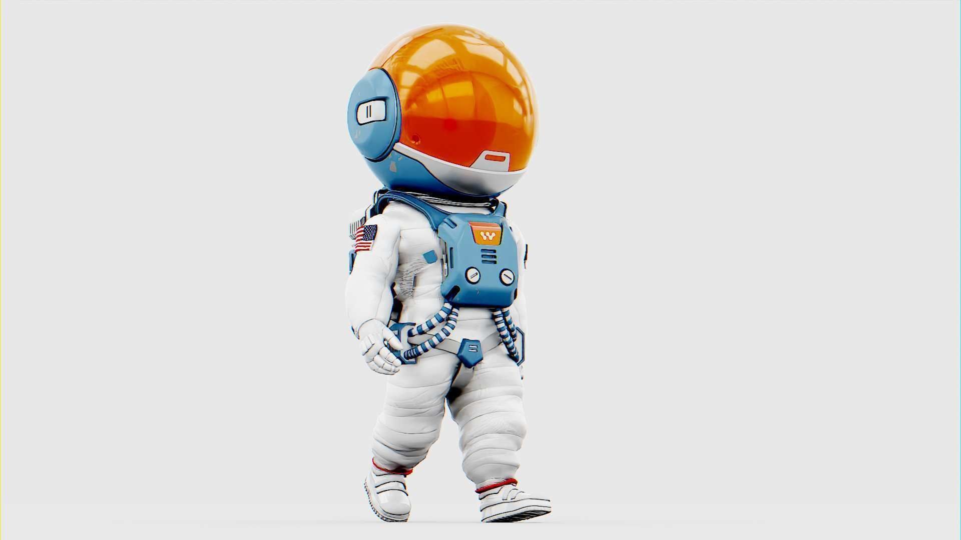 TOON ASTRONAUT JEREMY RIGGED 3D model_26