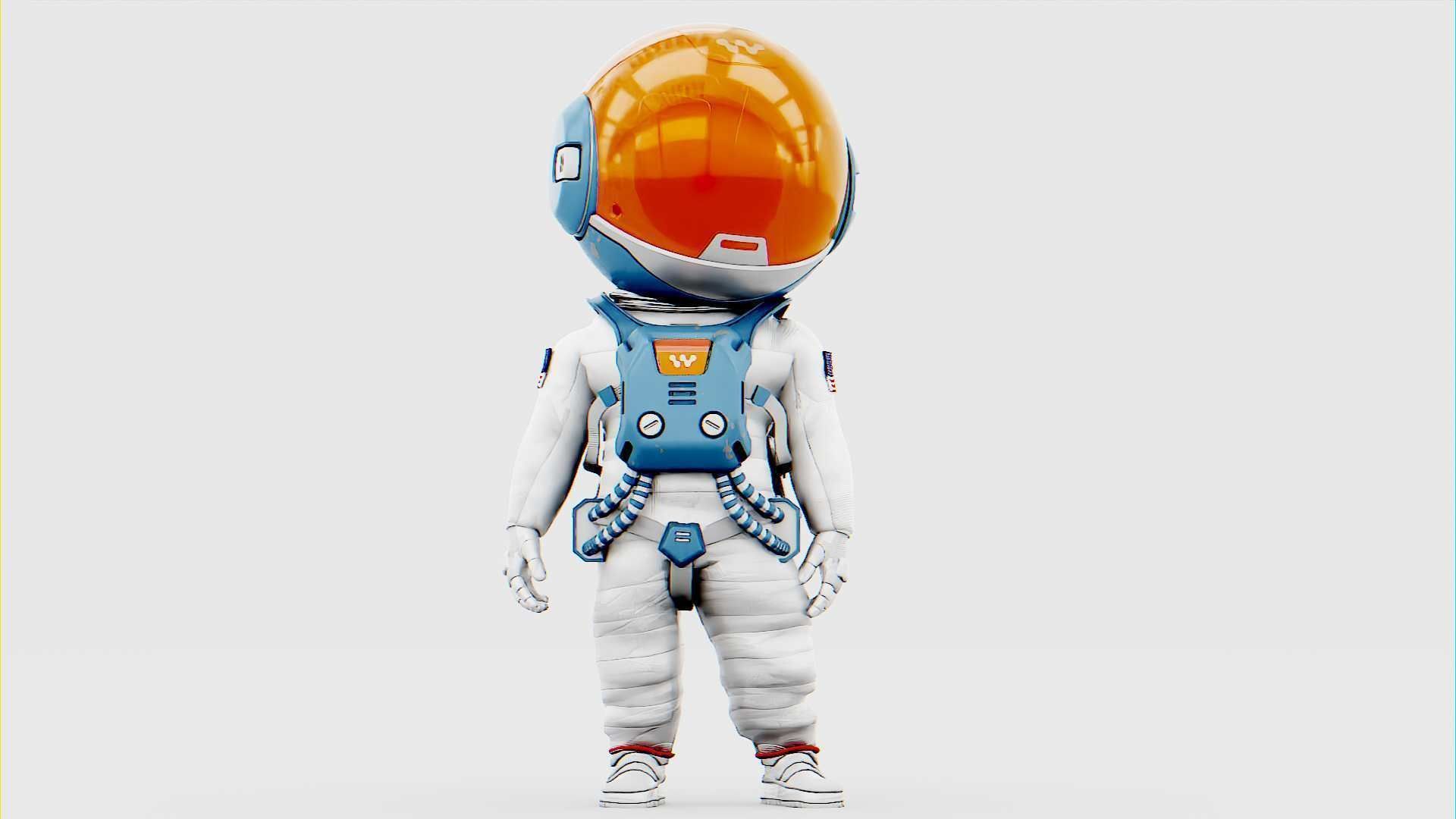 TOON ASTRONAUT JEREMY RIGGED 3D model_11