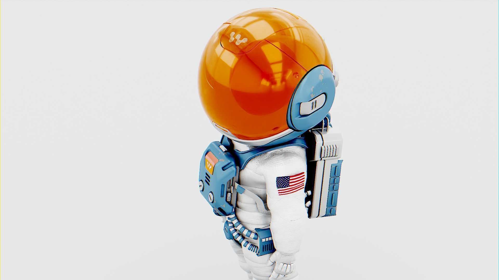 TOON ASTRONAUT JEREMY RIGGED 3D model_14