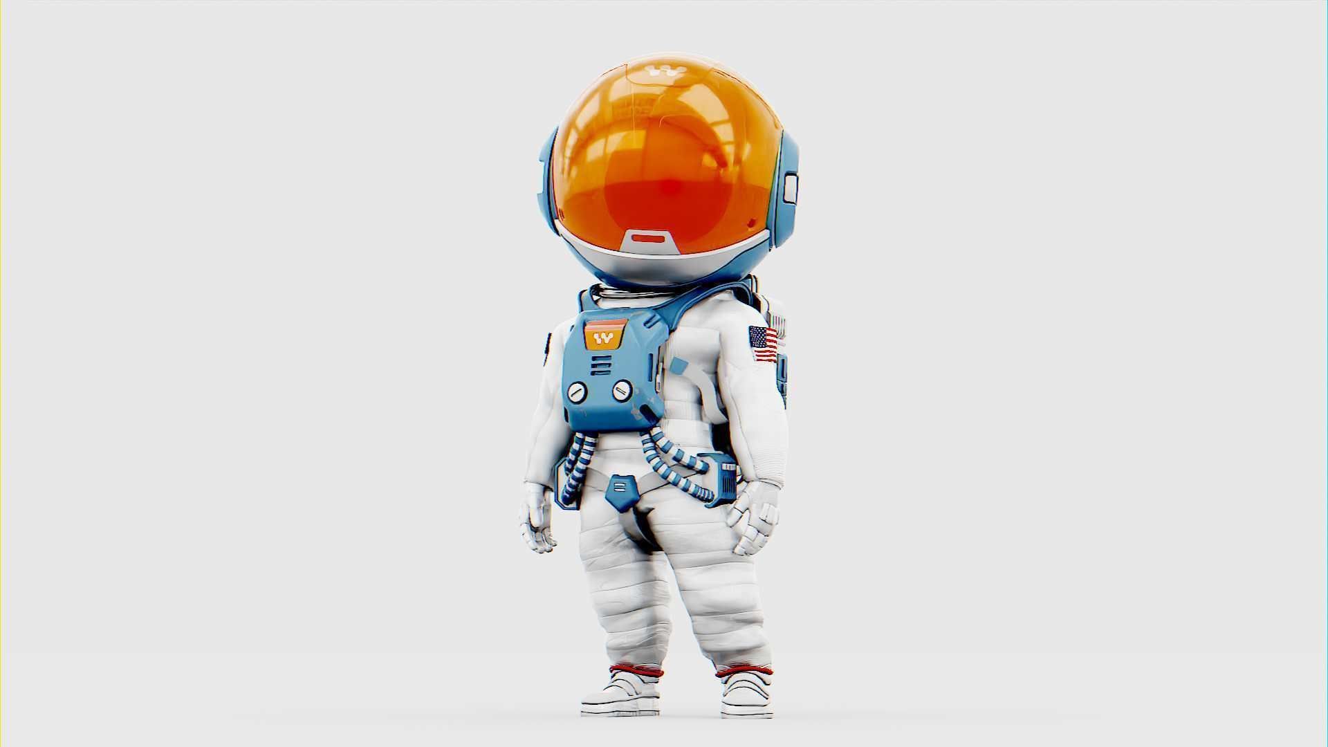 TOON ASTRONAUT JEREMY RIGGED 3D model_1