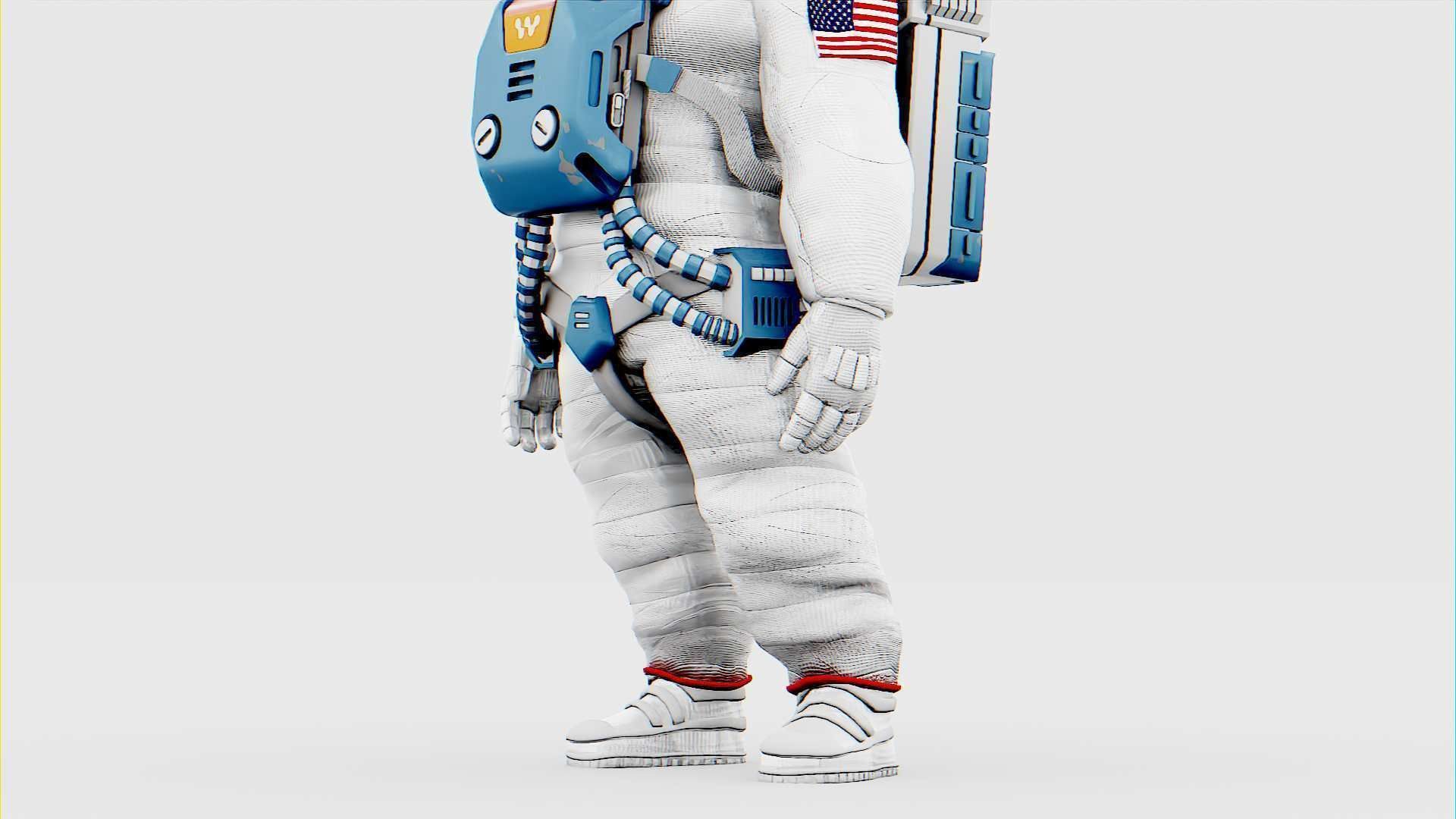 TOON ASTRONAUT JEREMY RIGGED 3D model_20