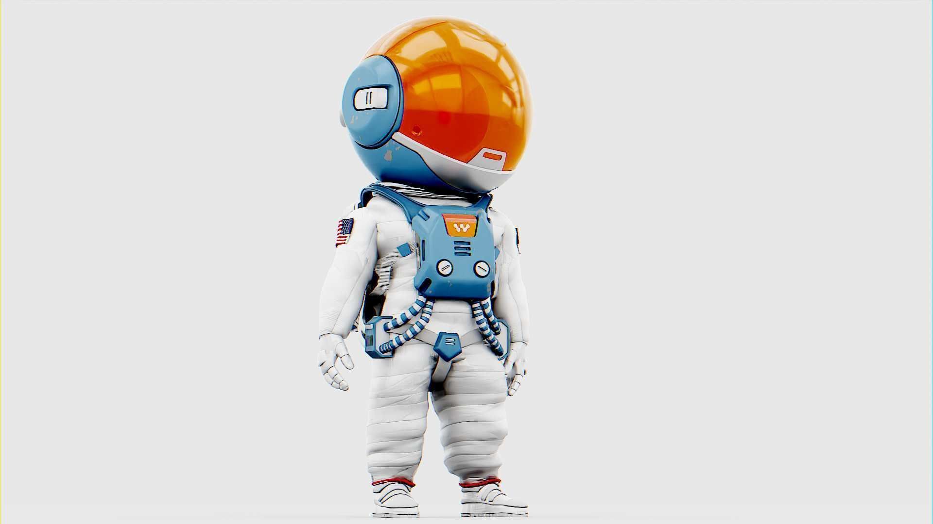 TOON ASTRONAUT JEREMY RIGGED 3D model_10