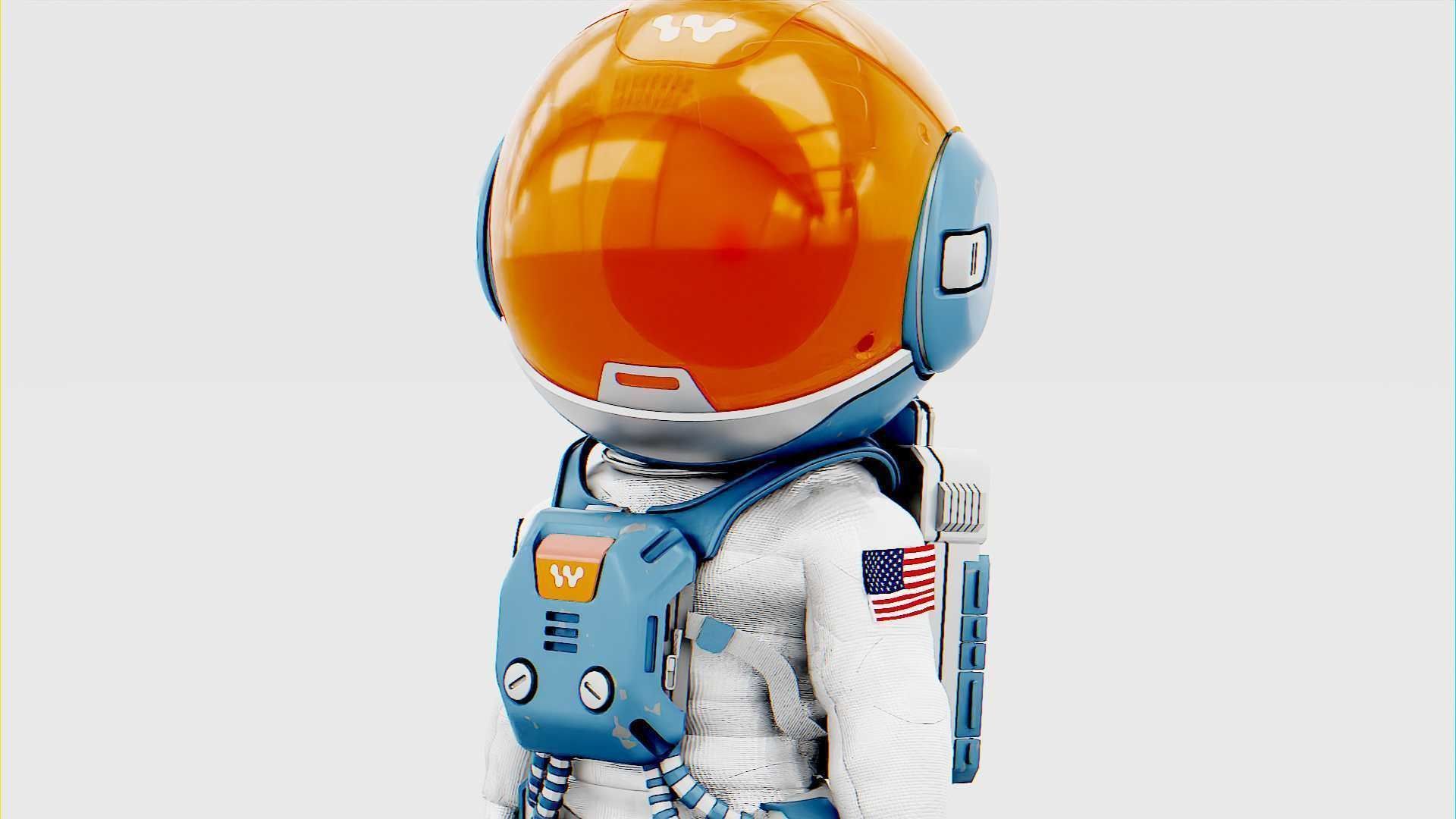 TOON ASTRONAUT JEREMY RIGGED 3D model_19