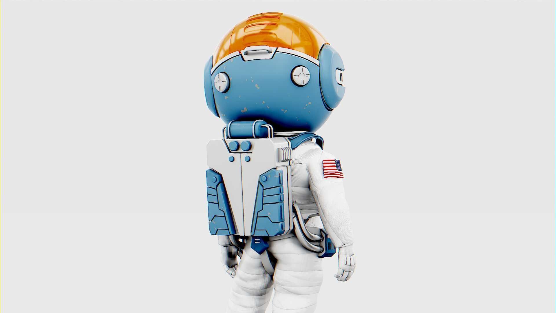 TOON ASTRONAUT JEREMY RIGGED 3D model_7