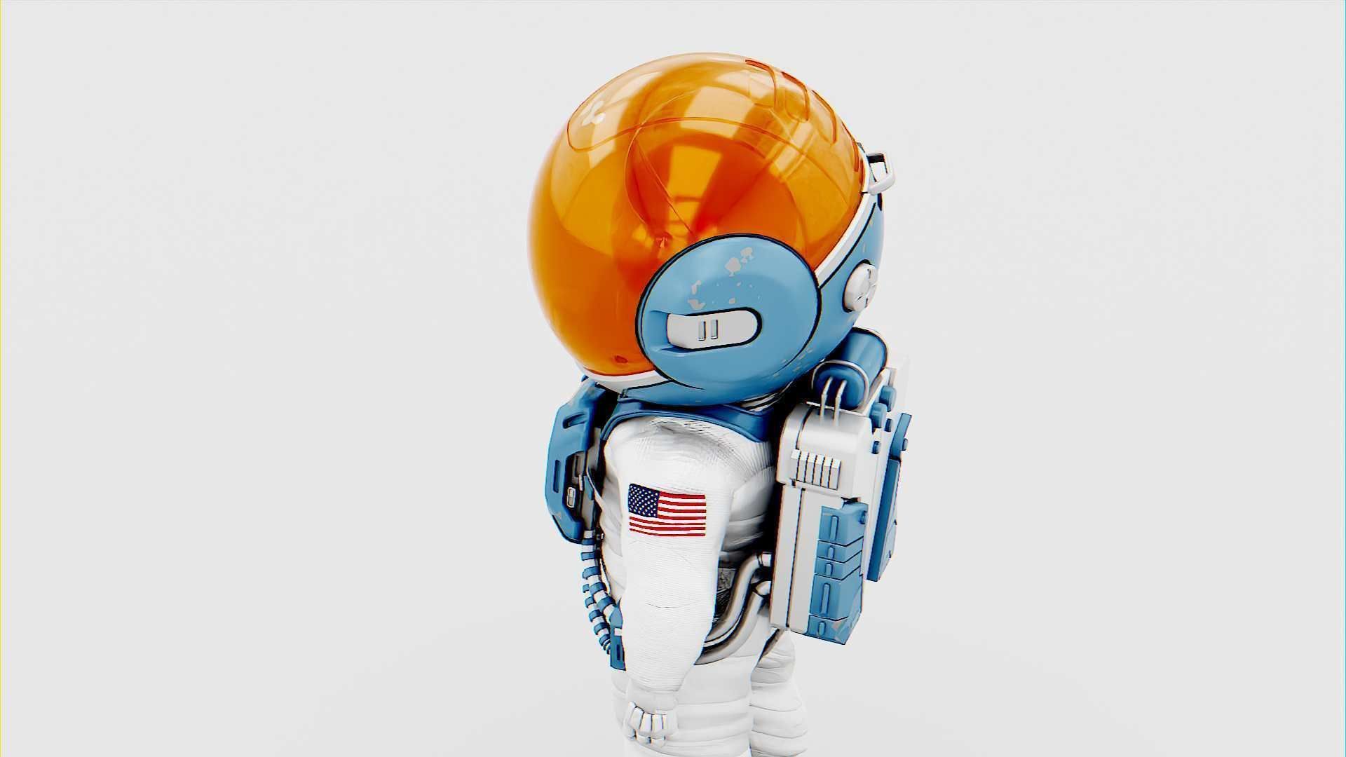 TOON ASTRONAUT JEREMY RIGGED 3D model_15