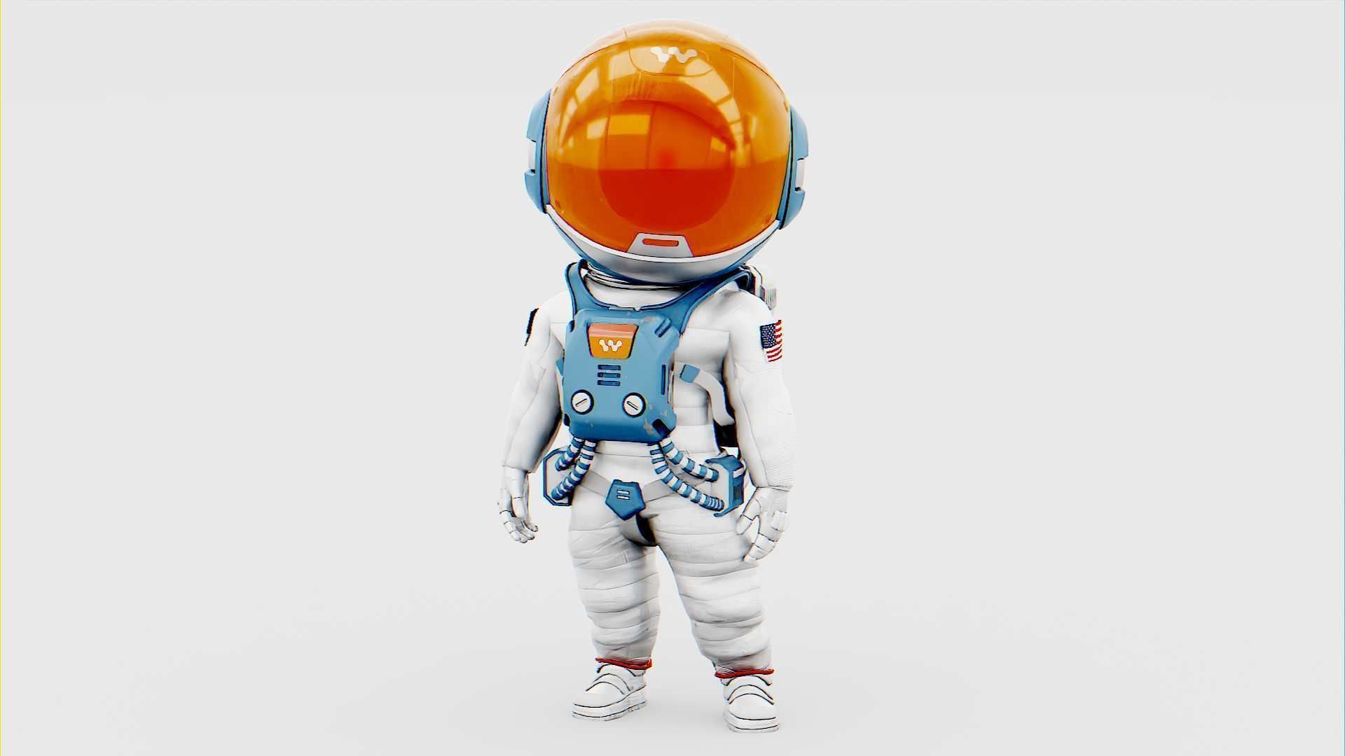 TOON ASTRONAUT JEREMY RIGGED 3D model_12