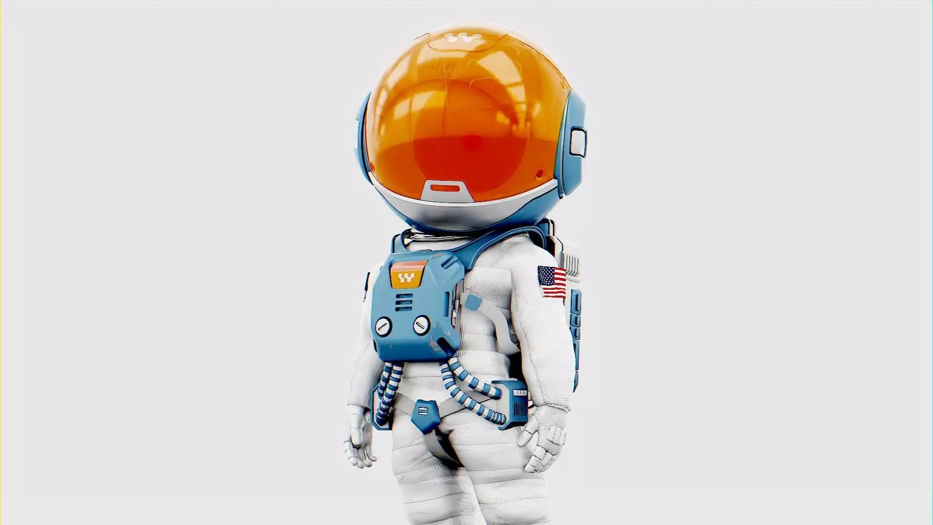 TOON ASTRONAUT JEREMY RIGGED 3D model_0