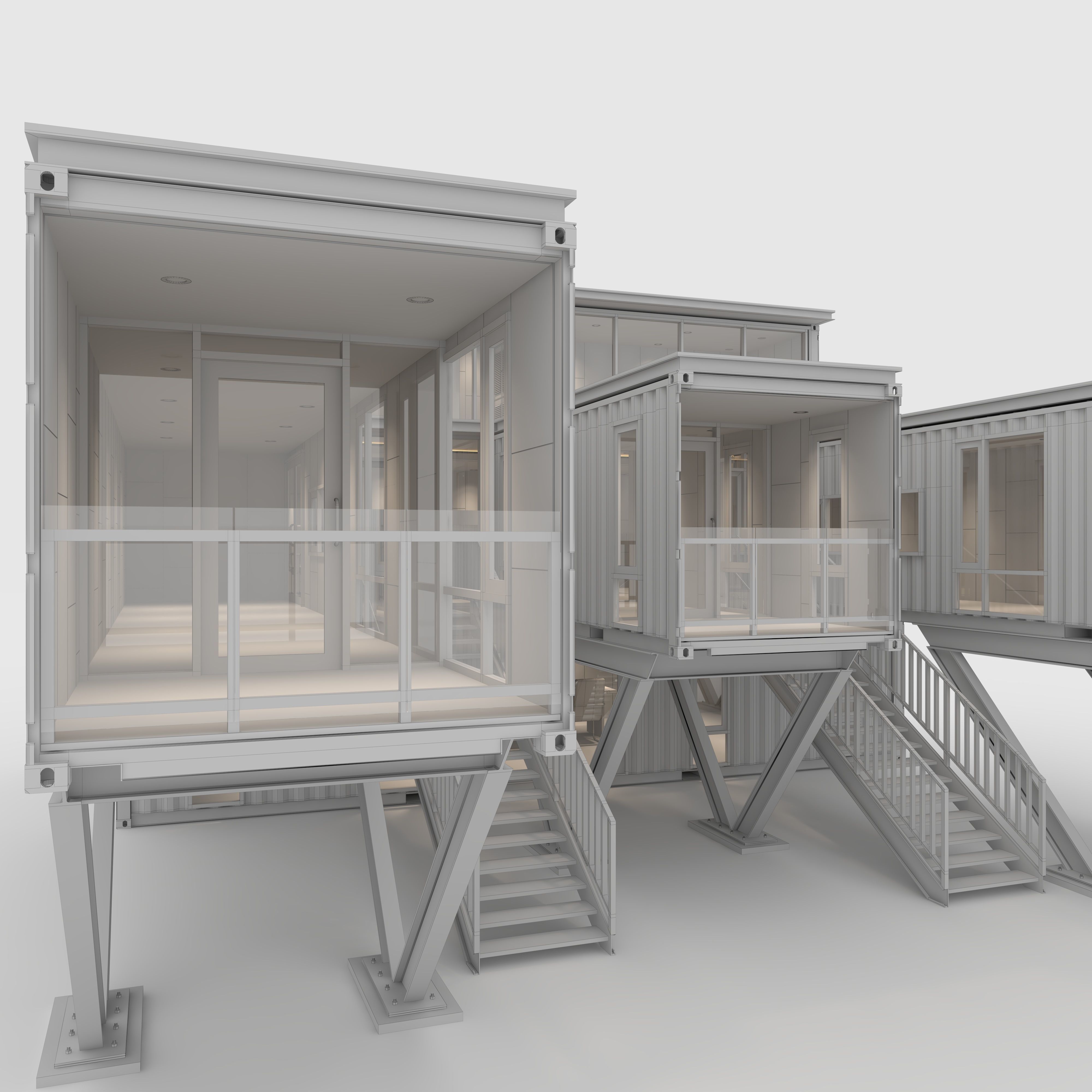 Container Office 2 3D model_7