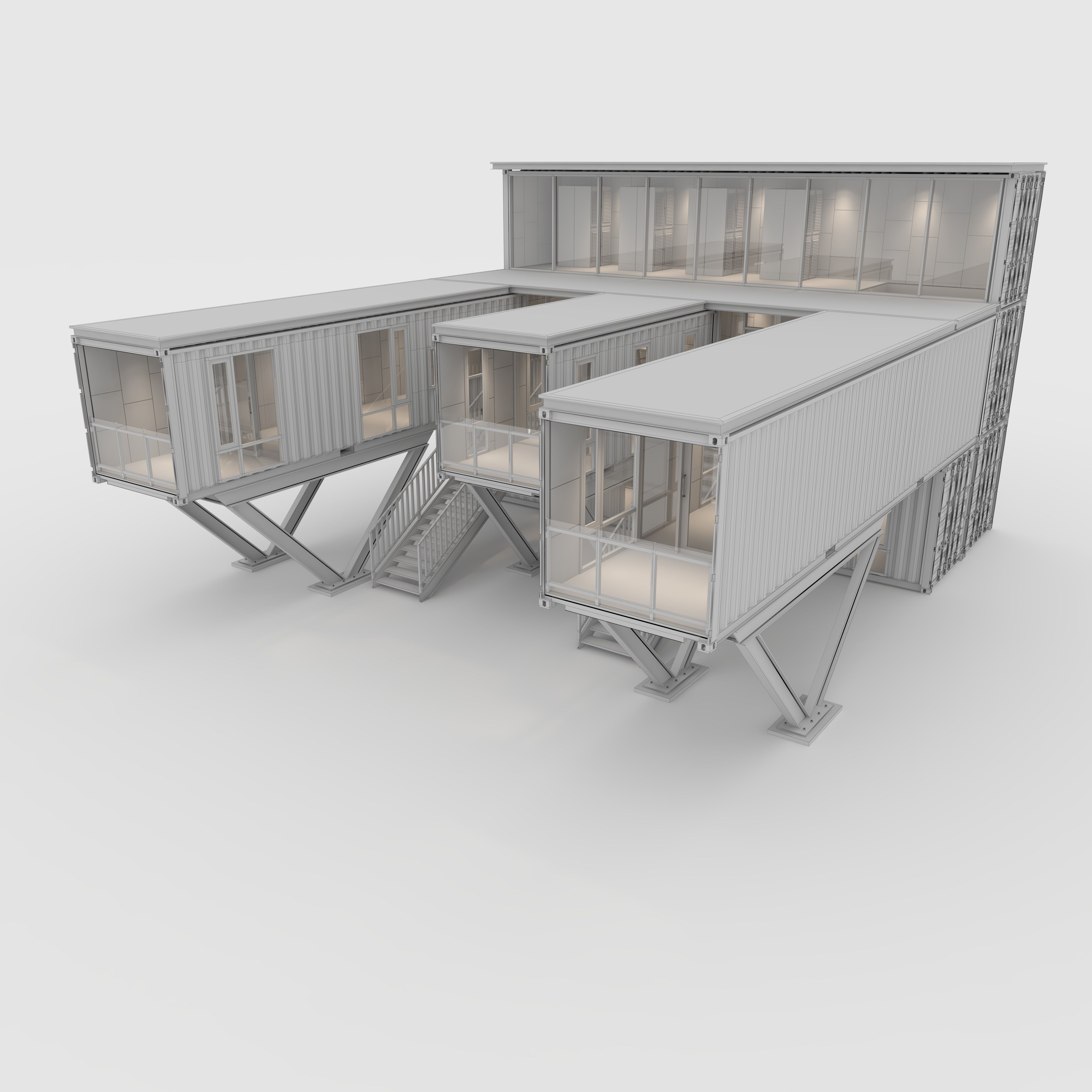 Container Office 2 3D model_17