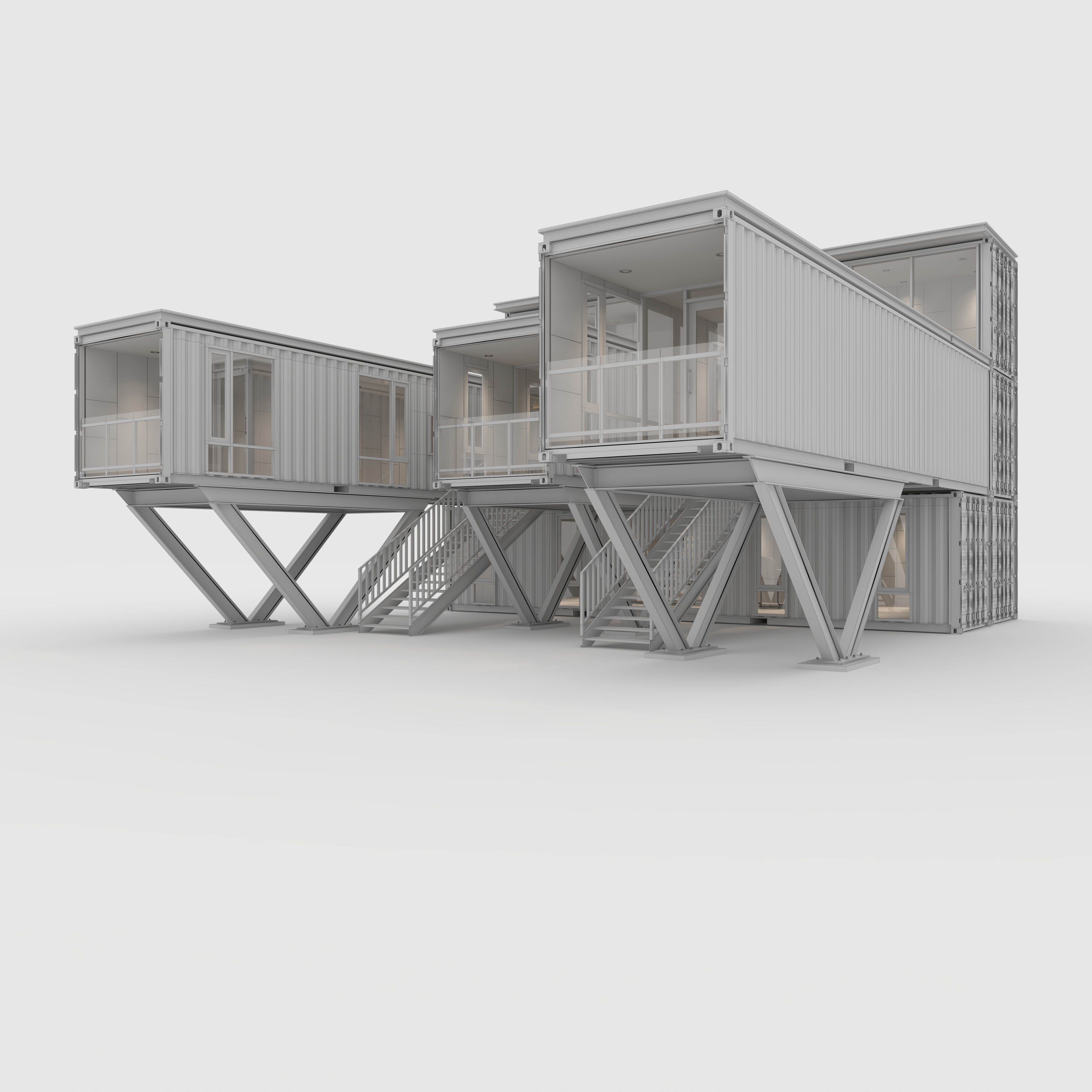 Container Office 2 3D model_3