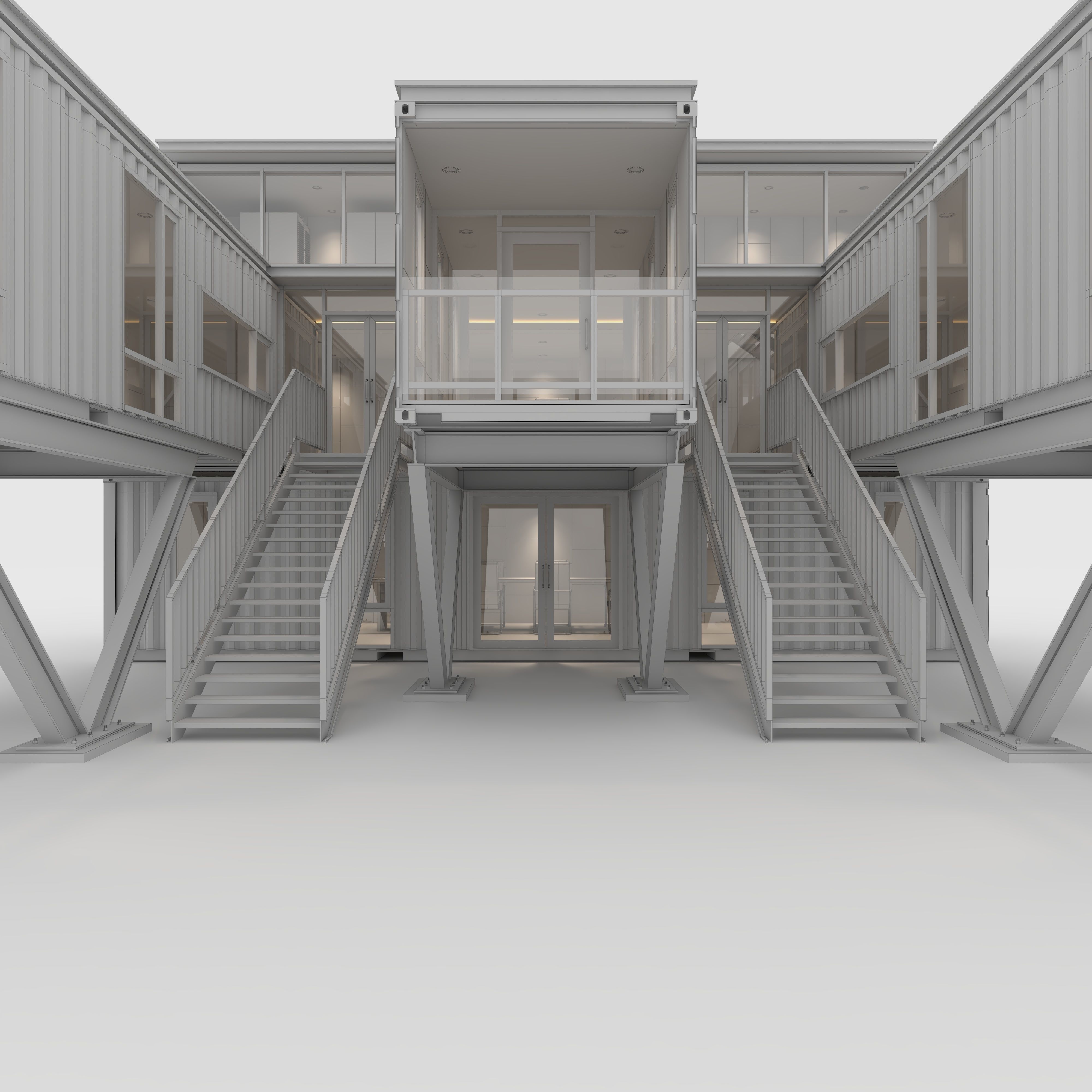 Container Office 2 3D model_5