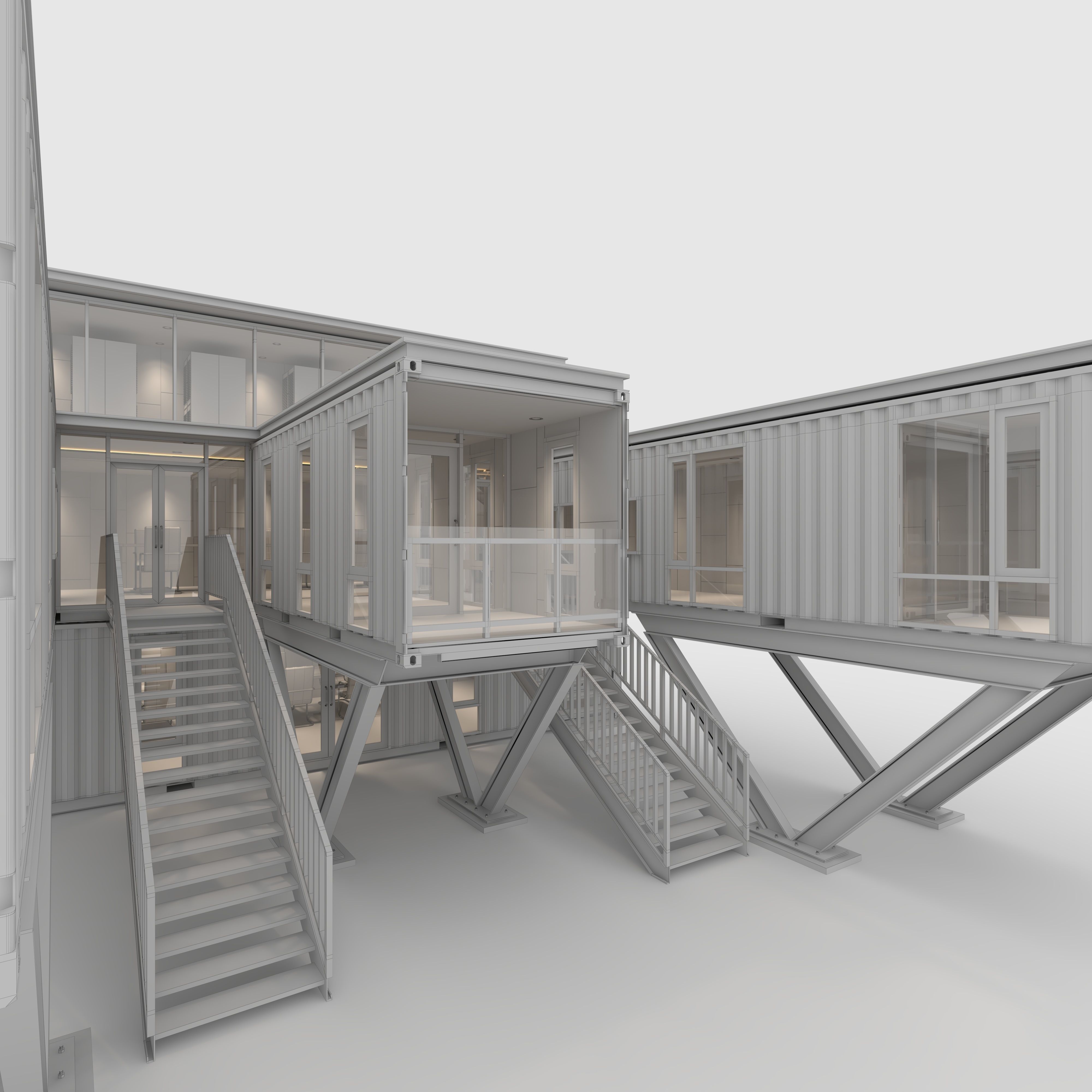 Container Office 2 3D model_9