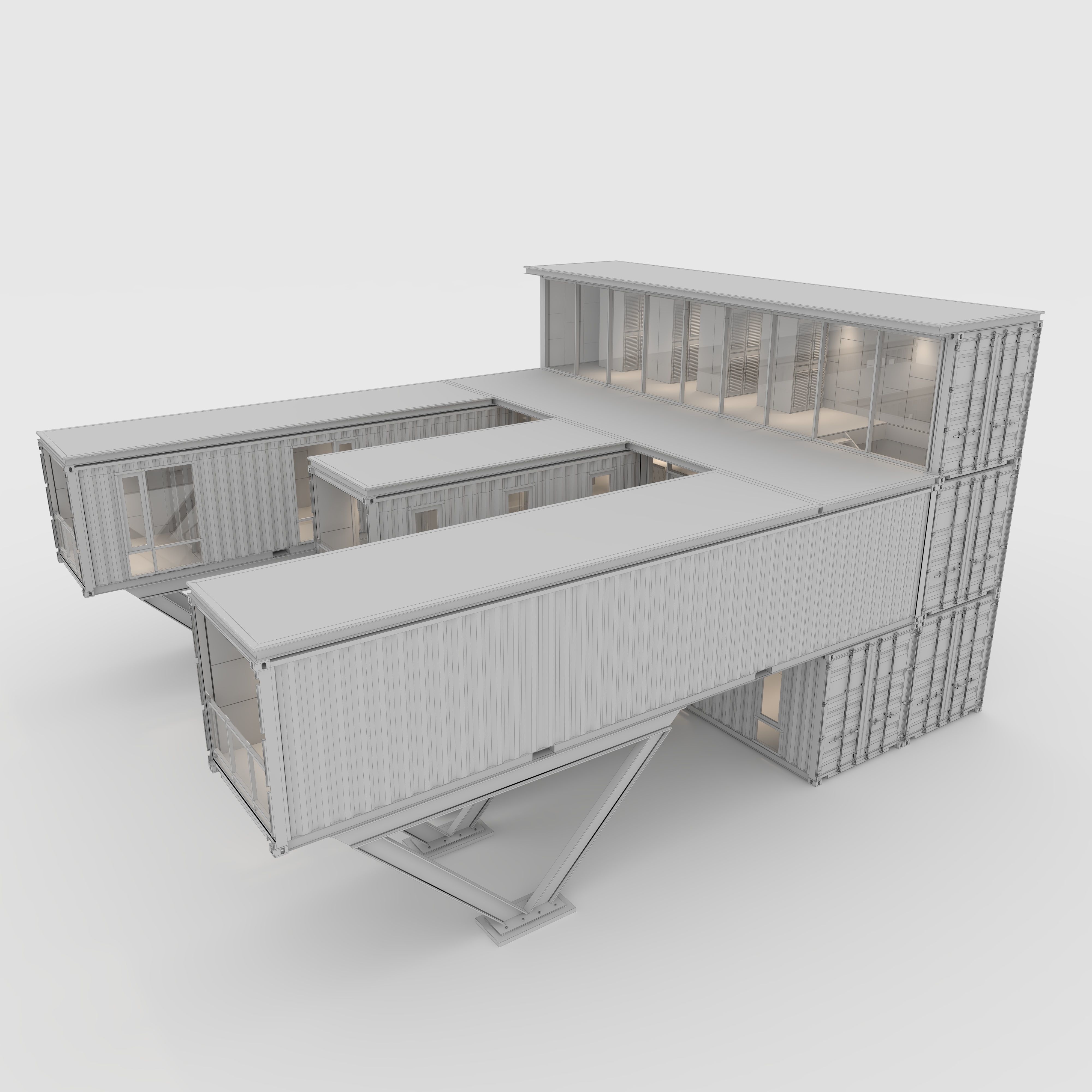 Container Office 2 3D model_19