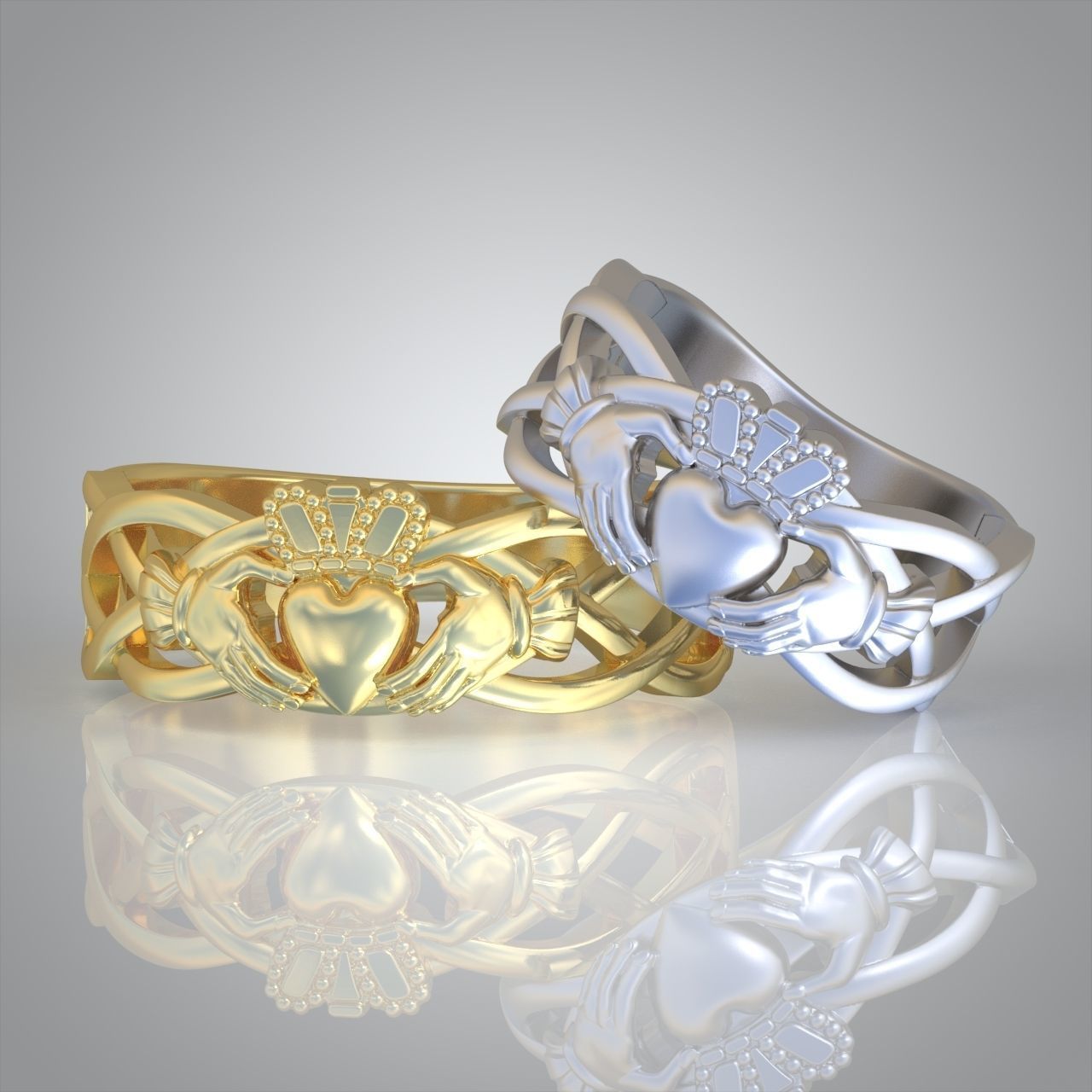 Diamond ring 0314 3D printable model 14 3D print model_7