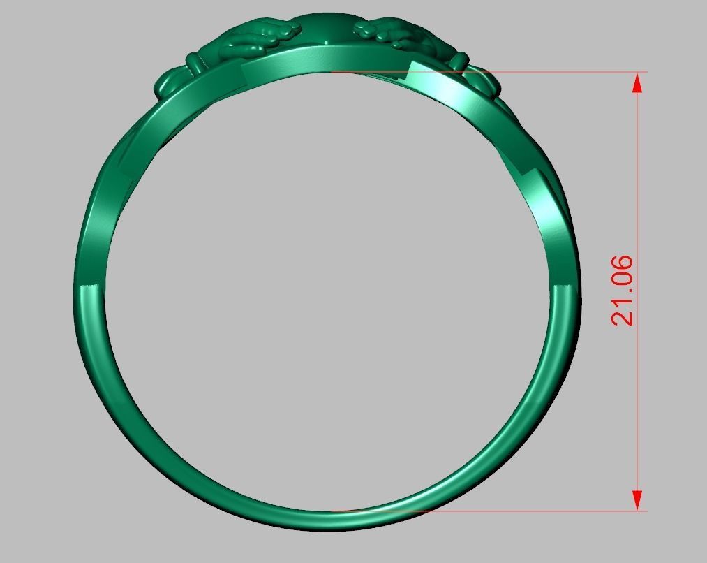 Diamond ring 0314 3D printable model 14 3D print model_10