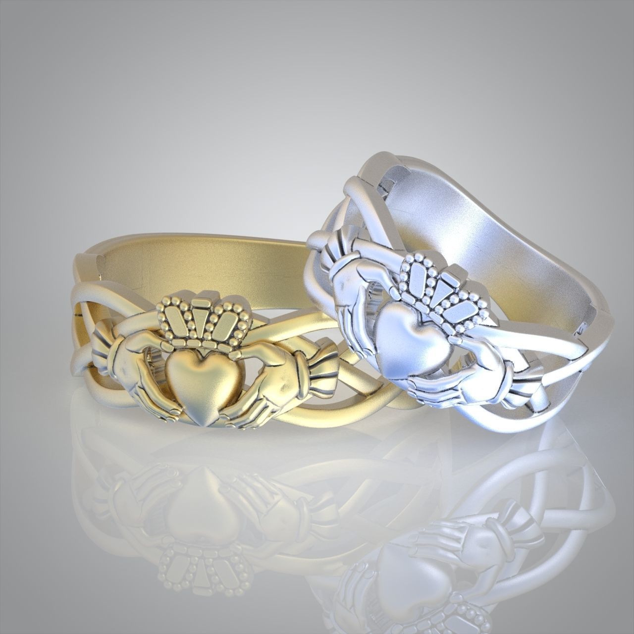 Diamond ring 0314 3D printable model 14 3D print model_1