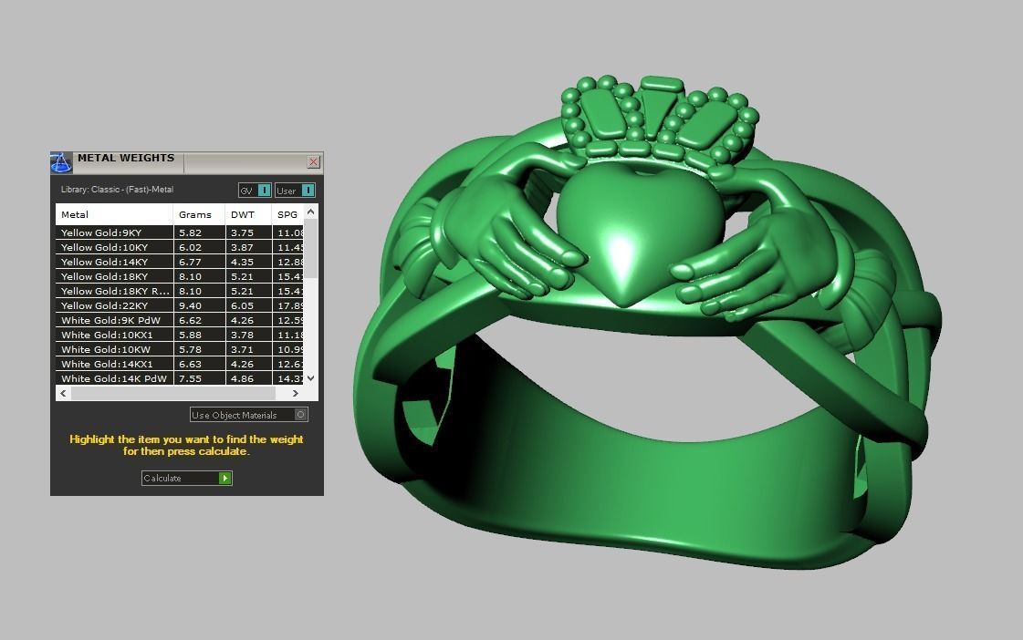 Diamond ring 0314 3D printable model 14 3D print model_16