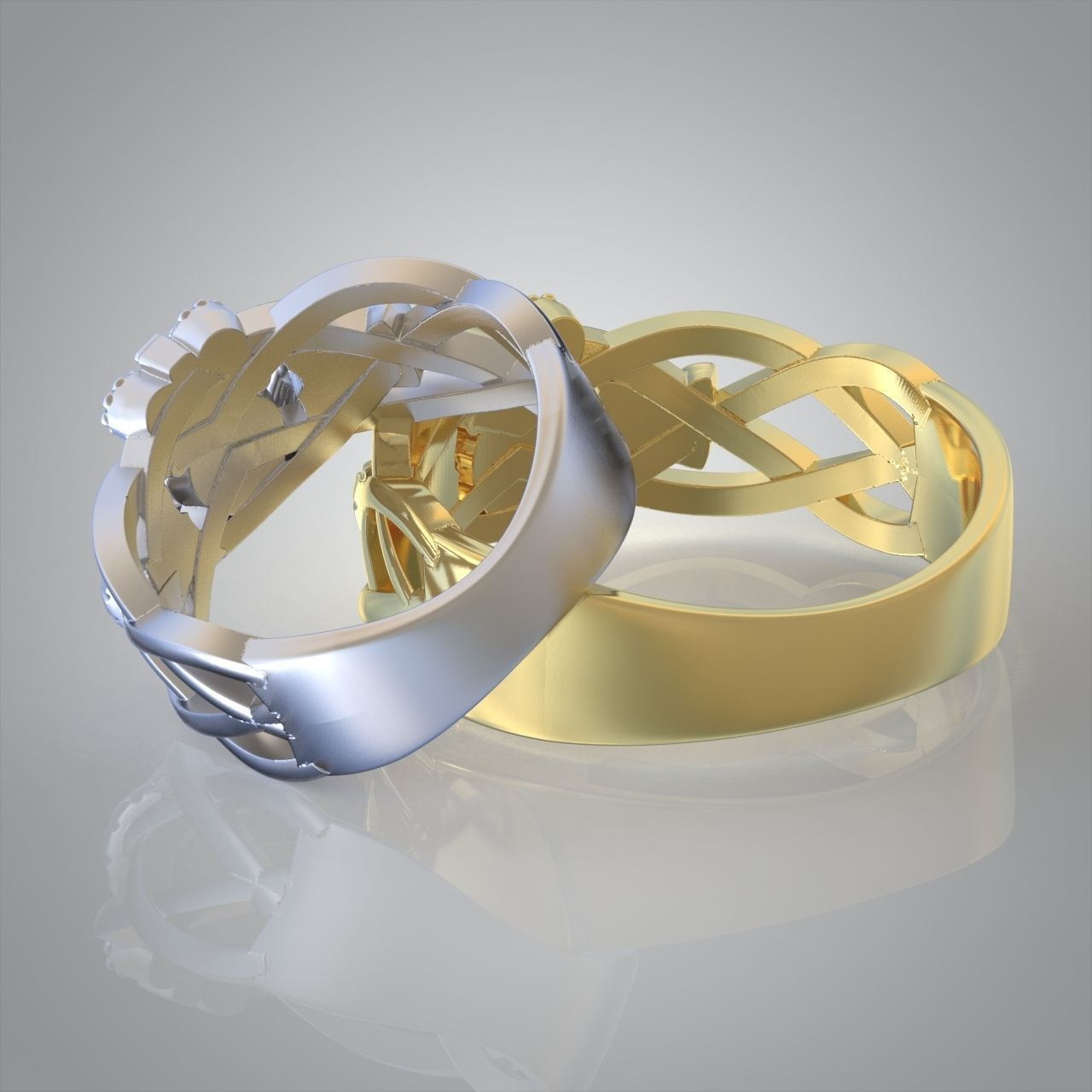 Diamond ring 0314 3D printable model 14 3D print model_6