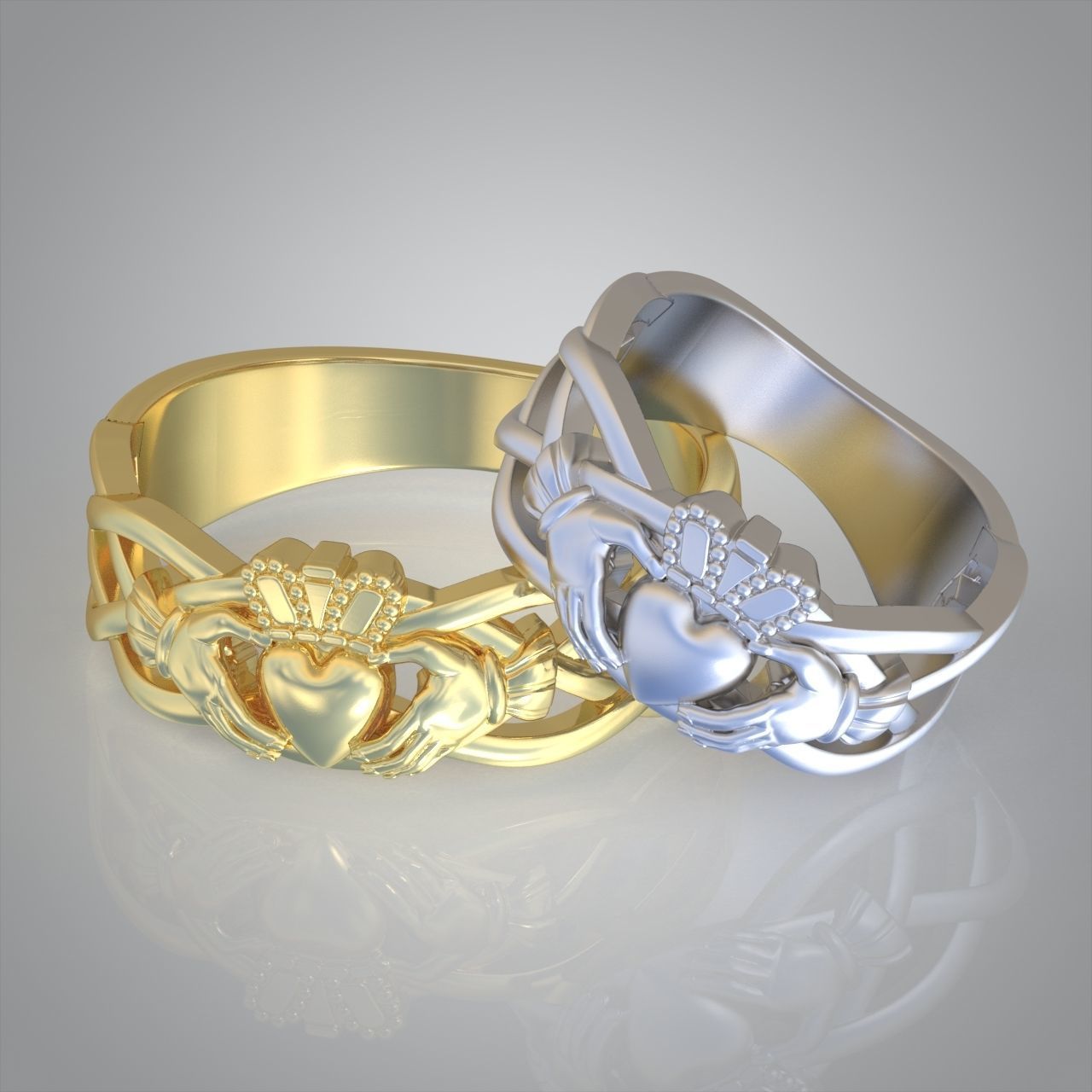 Diamond ring 0314 3D printable model 14 3D print model_8