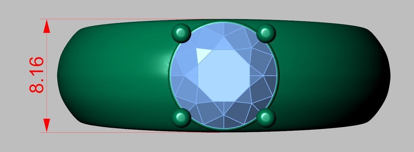 Diamond ring 0315 3D printable model free 3D model 3D printable | CGTrader