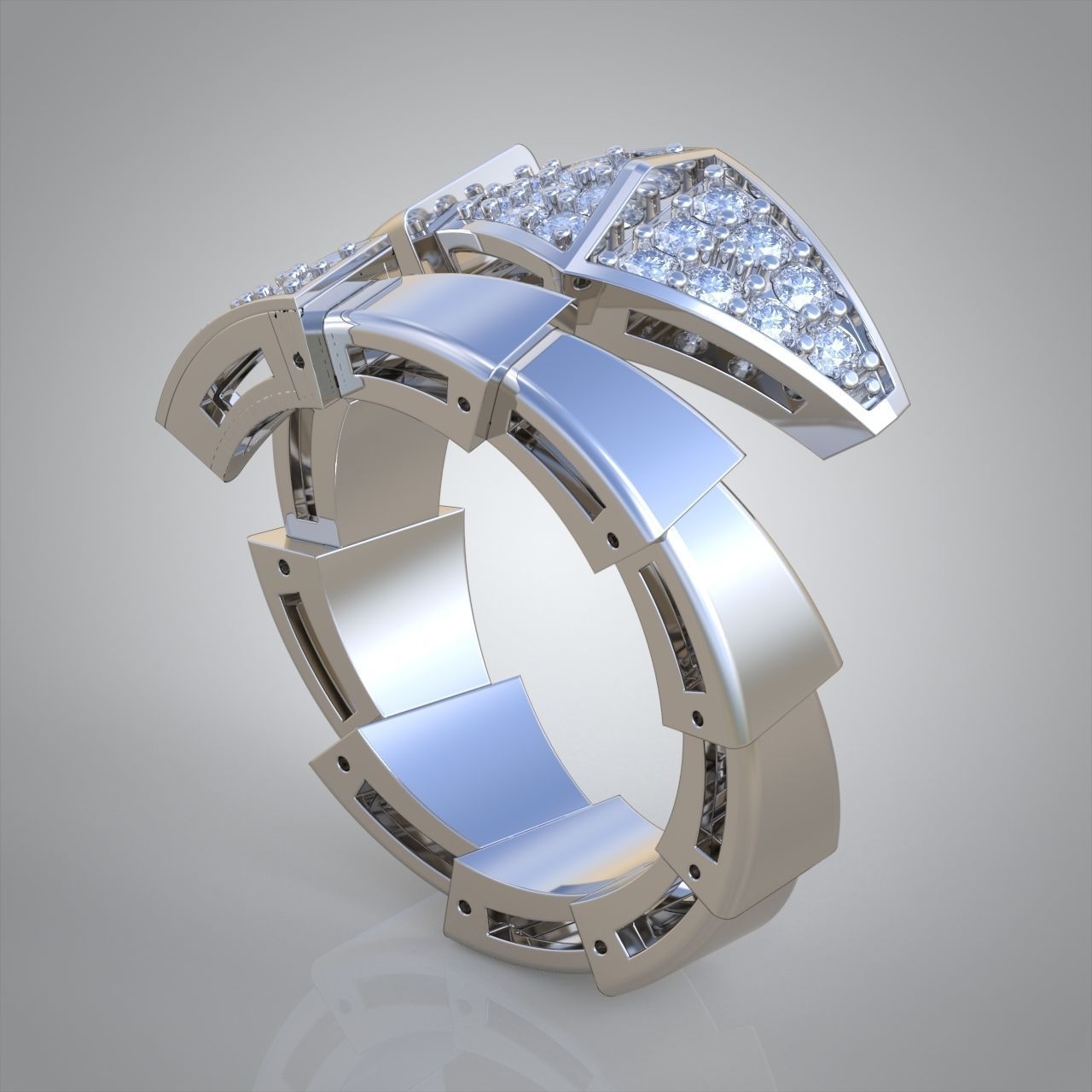 Snake ring 0317 3D printable model14 3D print model_4