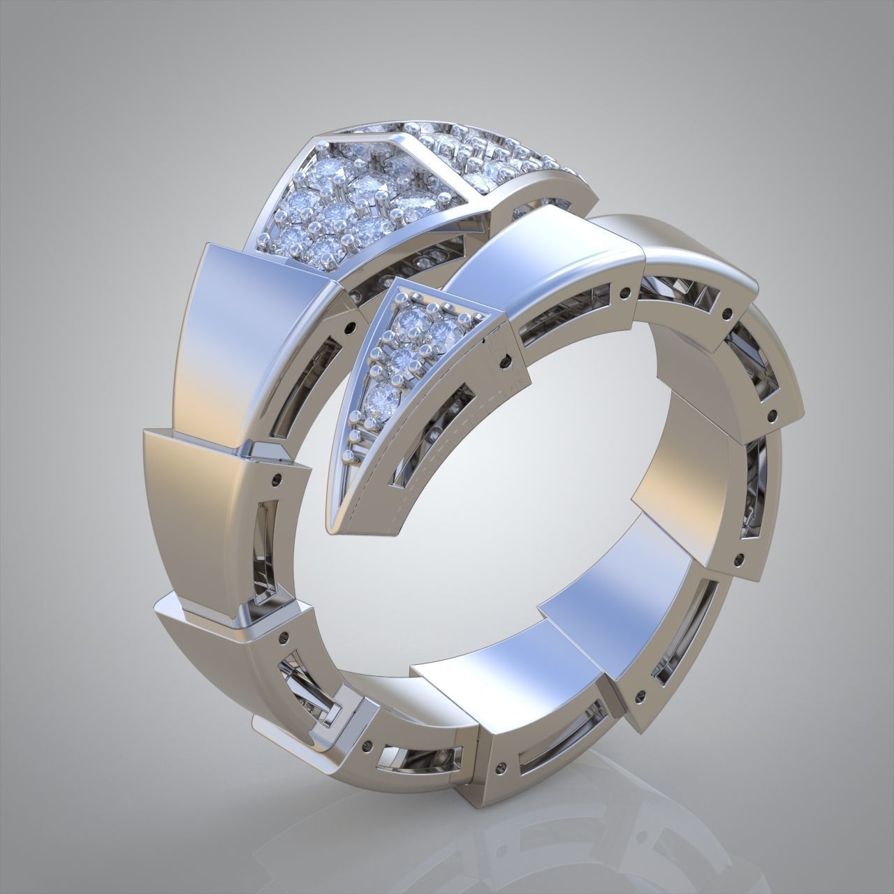 Snake ring 0317 3D printable model14 3D print model_1