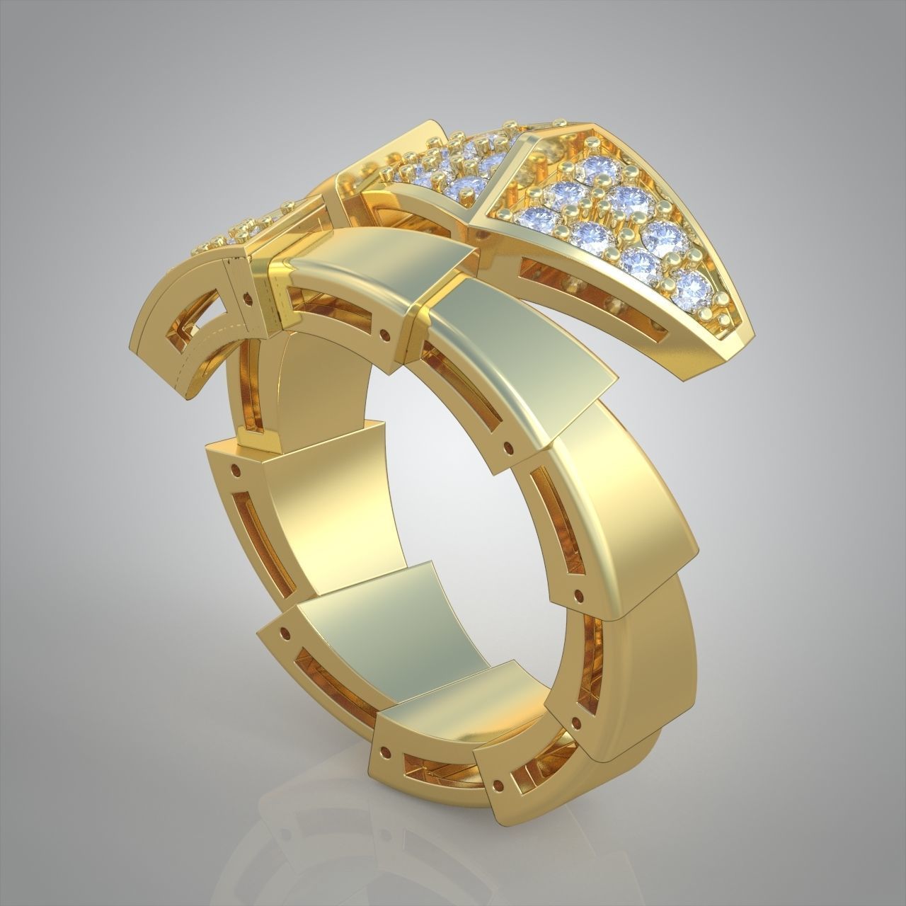 Snake ring 0317 3D printable model14 3D print model_5