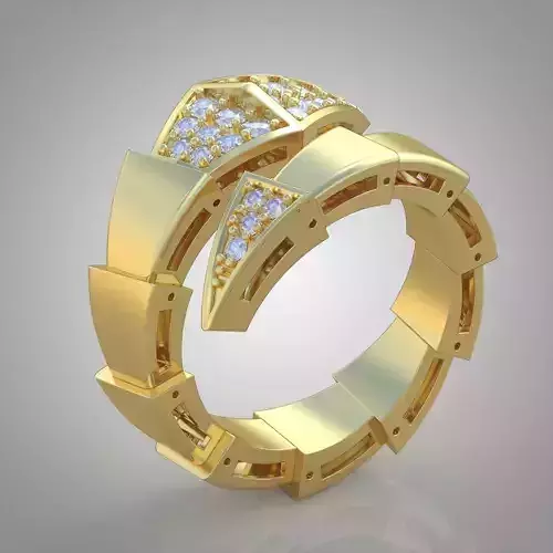 Snake ring 0317 3D printable model14 3D print model