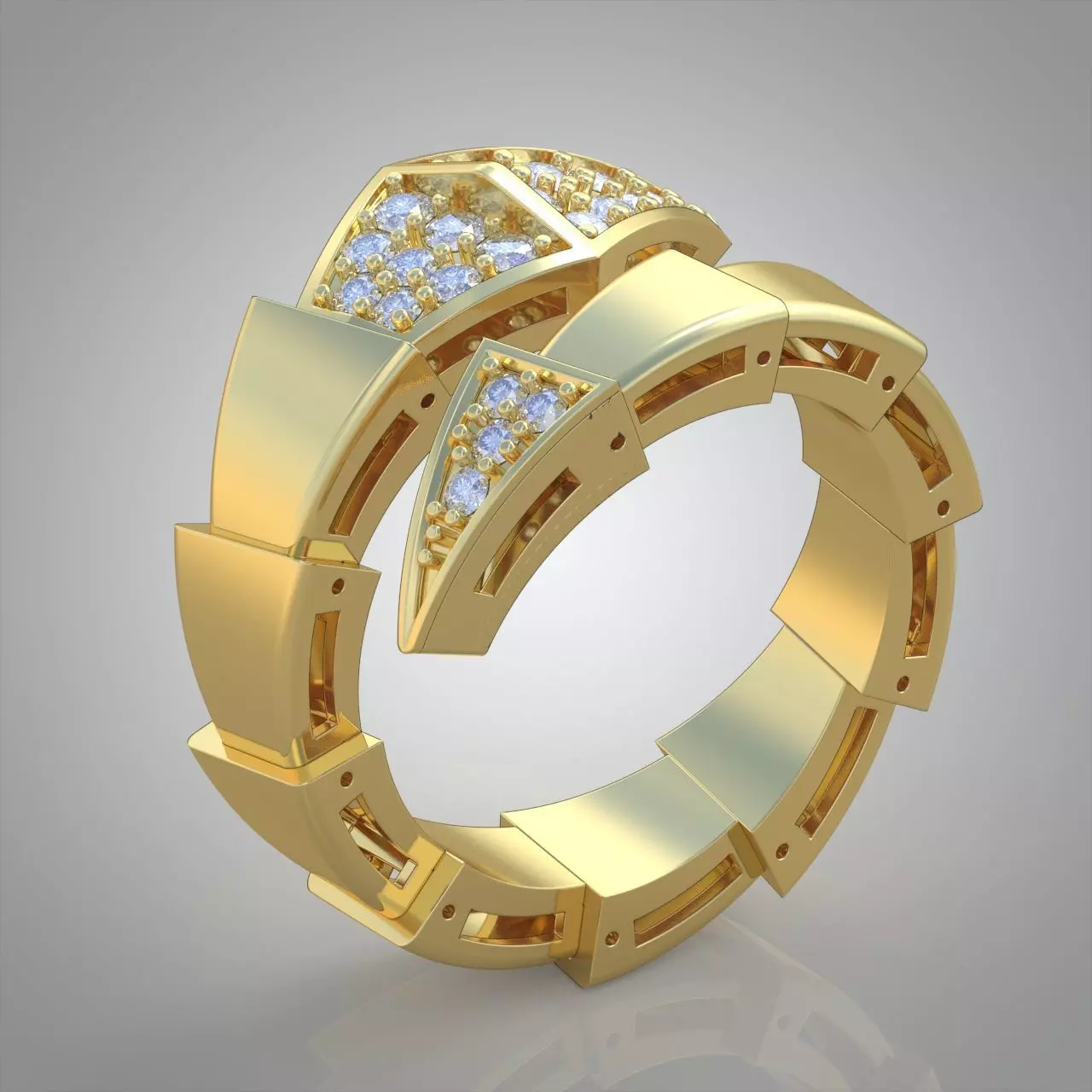 Snake ring 0317 3D printable model14 3D print model_0