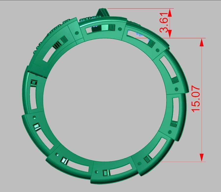 Snake ring 0317 3D printable model14 3D print model_14