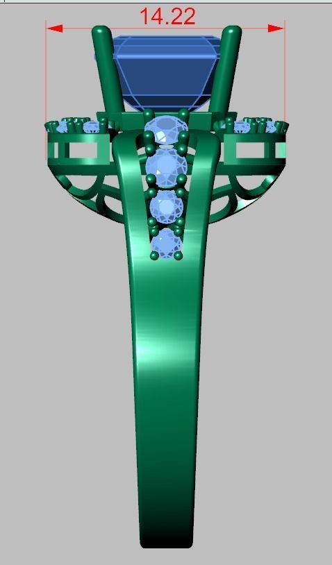 Diamond ring 0318 3D printable model 13- 3D print model_13