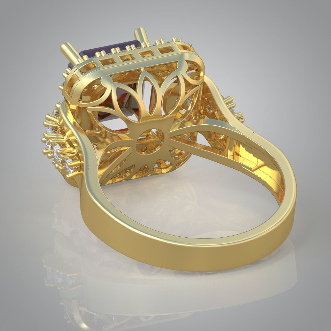 Diamond ring 0318 3D printable model 13- 3D print model_11