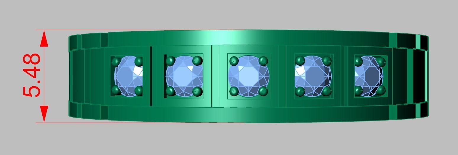 Diamond ring 0320 3D printable model 11- 3D print model_13