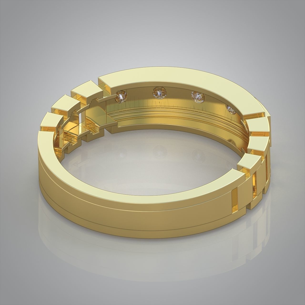 Diamond ring 0320 3D printable model 11- 3D print model_11