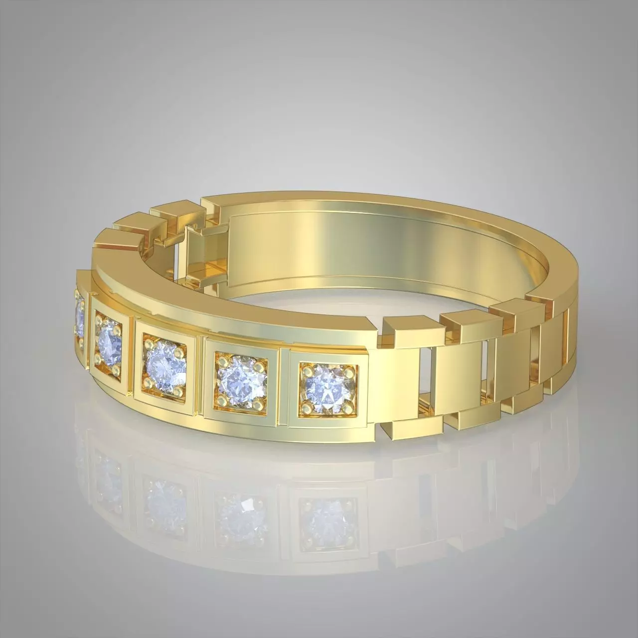 Diamond ring 0320 3D printable model 11- 3D print model_0