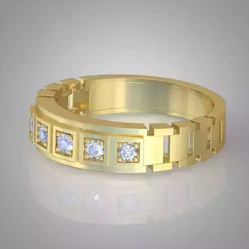 Diamond ring 0320 3D printable model 11-