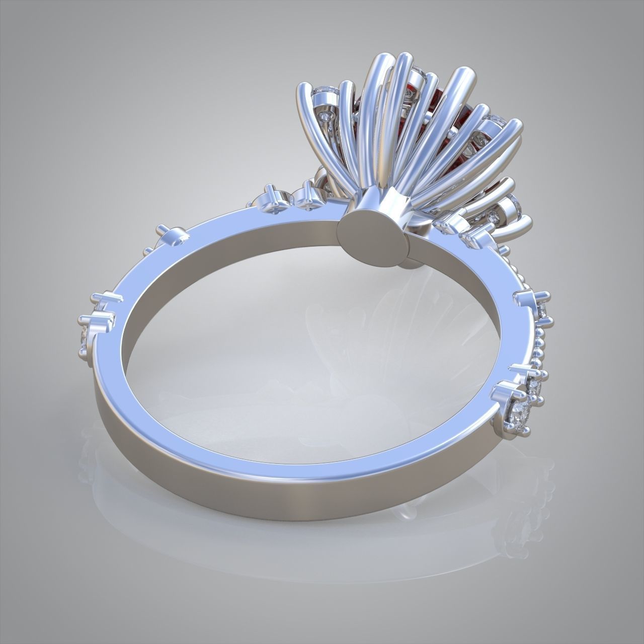 Diamond ring 0322 3D printable model 18 3D print model_10