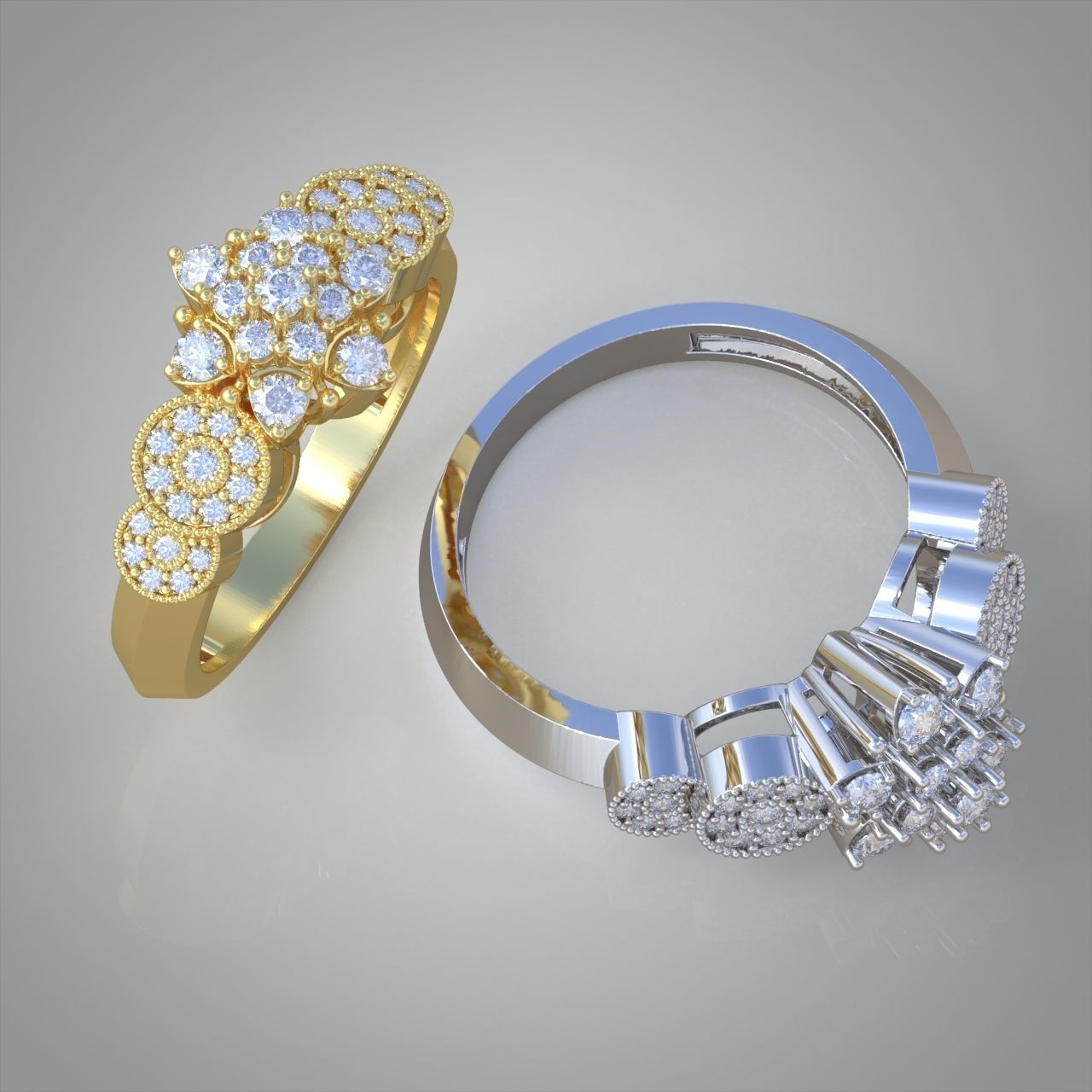 Diamond ring 0331 3D printable model12 3D print model_7