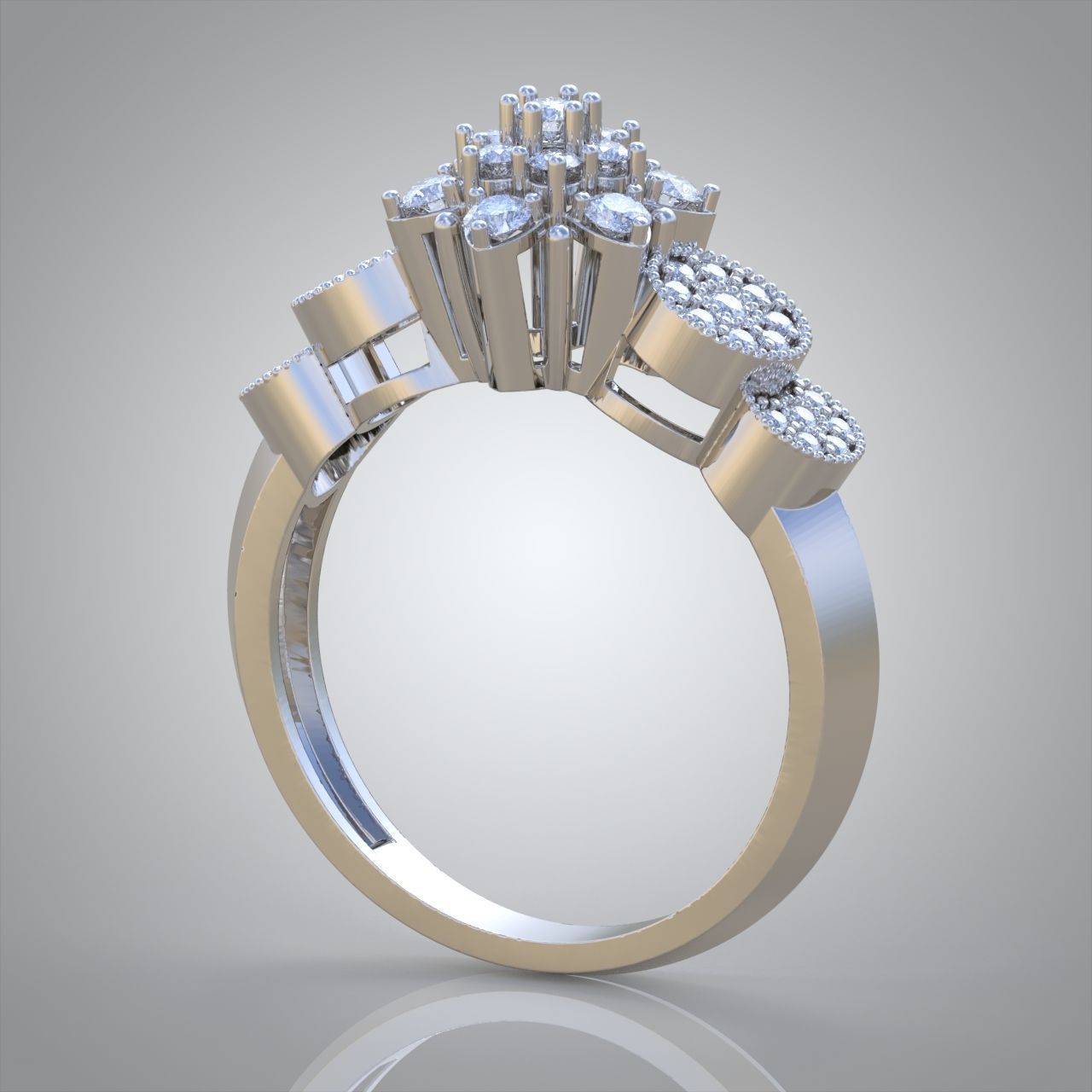 Diamond ring 0331 3D printable model12 3D print model_11