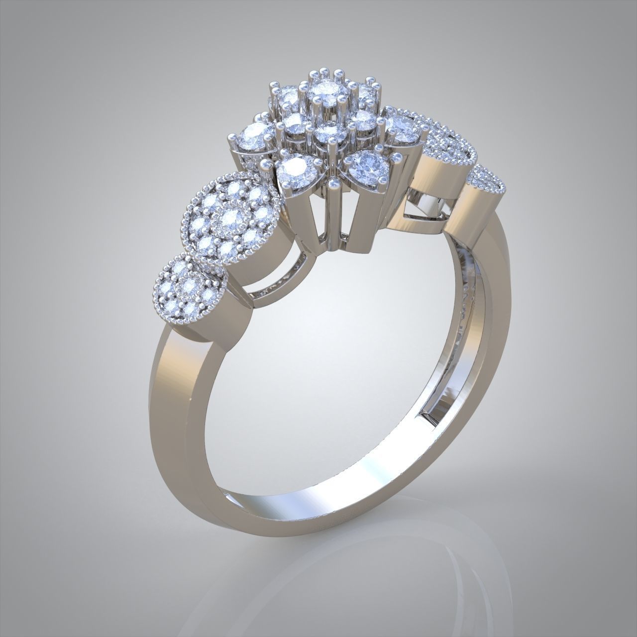 Diamond ring 0331 3D printable model12 3D print model_14