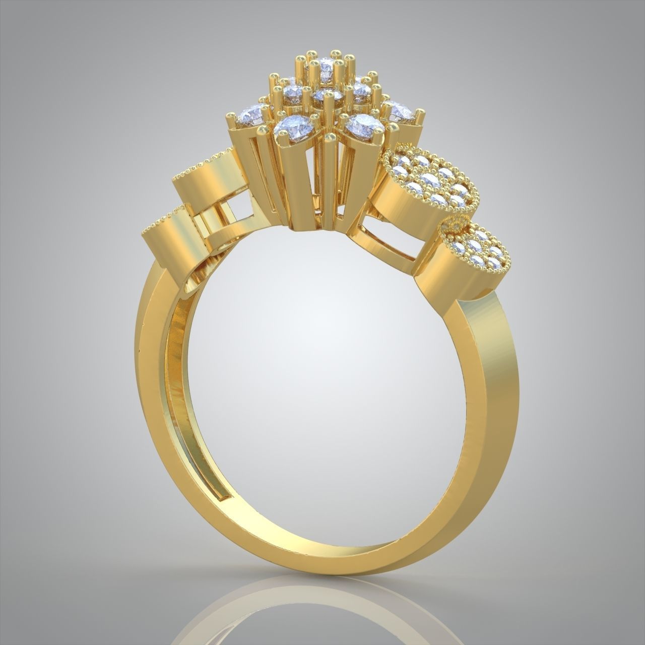 Diamond ring 0331 3D printable model12 3D print model_12