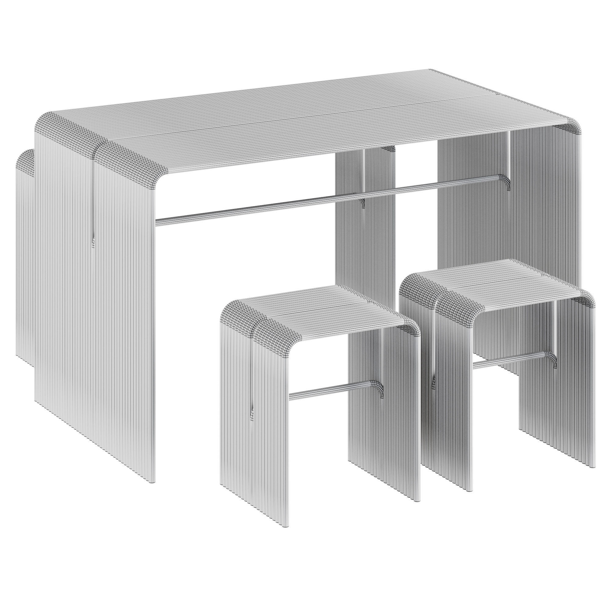 Table Tube 3D model_4