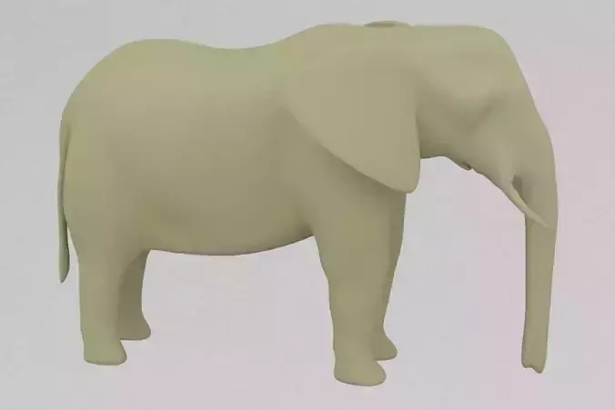 Elephant 3D print model